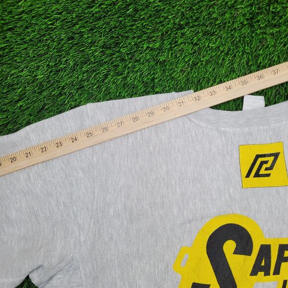 Vintage 80s Pickus Construction Sweatshirt XL 24x24 Crop Boxy USA - Picture 5 of 16